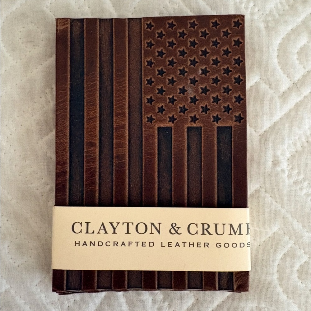 Clayton & Crume Leather American Flag Coasters